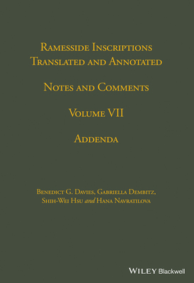 【预订】Ramesside Inscriptions, Notes And Comments V 7 - Addenda 9780631184416