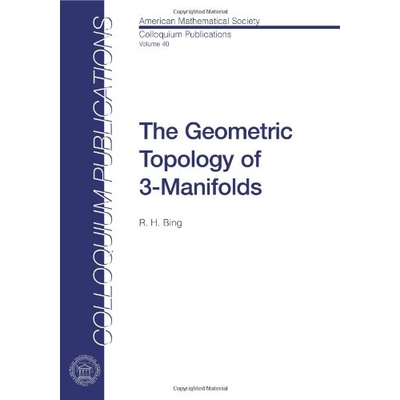 预订 The Geometric Topology of 3-Manifolds 三维流形的几何拓扑 9780821810408