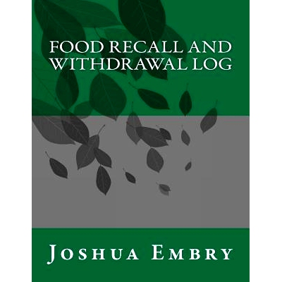预订 Food Recall and Withdrawal Log: 9781533376923