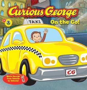 好奇猴乔治出发啦！低幼纸板书英文原版 Curious George on the Go!