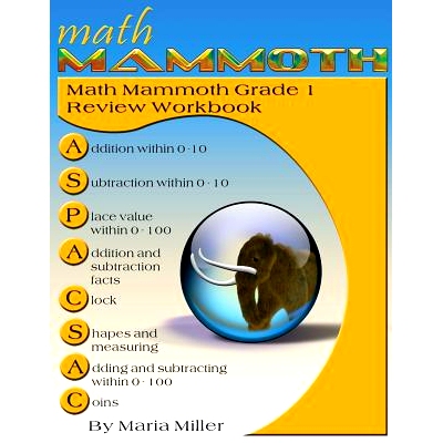 预订 Math Mammoth Grade 1 Review Workbook: 9781942715429