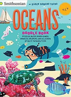 【预售】Oceans Doodle Book: Puzzles, Mazes, ...