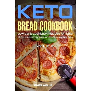 Easy Bread Carb Low 预订 Recipes Free Gluten Keto for Diets Paleo Cookbook Ketogenic