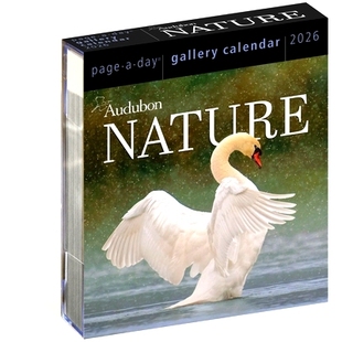 Calendar Audubon Page Nature Gallery 奥杜邦自然风光摄影 每天一页 进口台历 2026年画廊日历 新年礼物 Day 英文原版