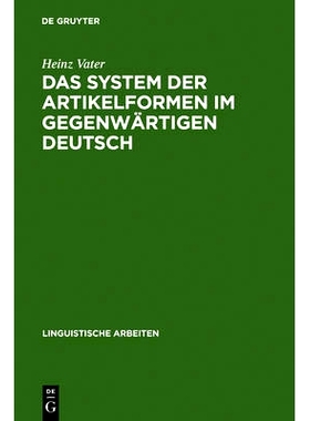 预订 Das System der Artikelformen im gegenwärtigen Deutsch: 9783484103597