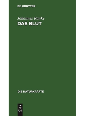 预订 Das Blut: Eine physiologische Skizze: 9783486723854