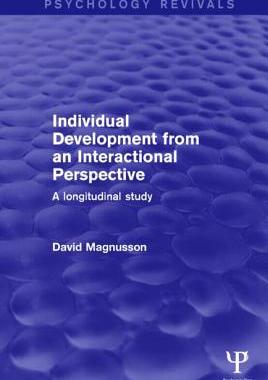 【预订】Individual Development from an Interactional Perspective