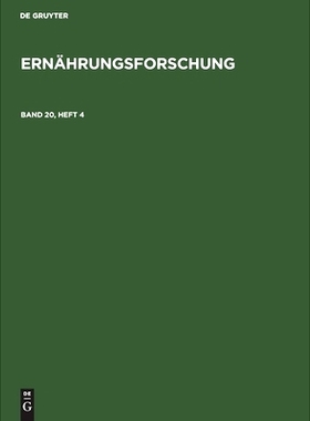 预订 Ernährungsforschung Bd. 20 H. 4 Ernf: 9783112488478