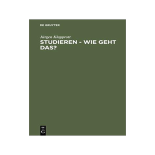 预订 Studieren - wie geht das?