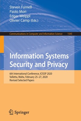 【预订】Information Systems Security and Privacy 9783030948993