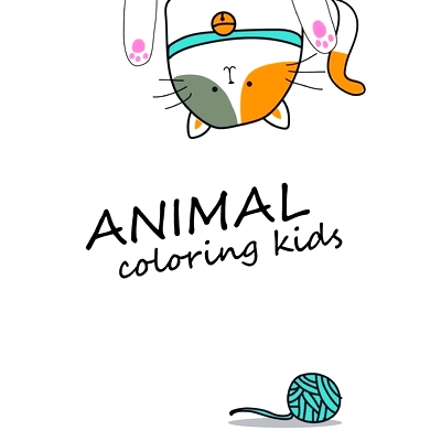预订 Animals coloring kids: Coloring Pages, Relax Design from Artists, cute Pictures for toddlers Children Kids Kinderga