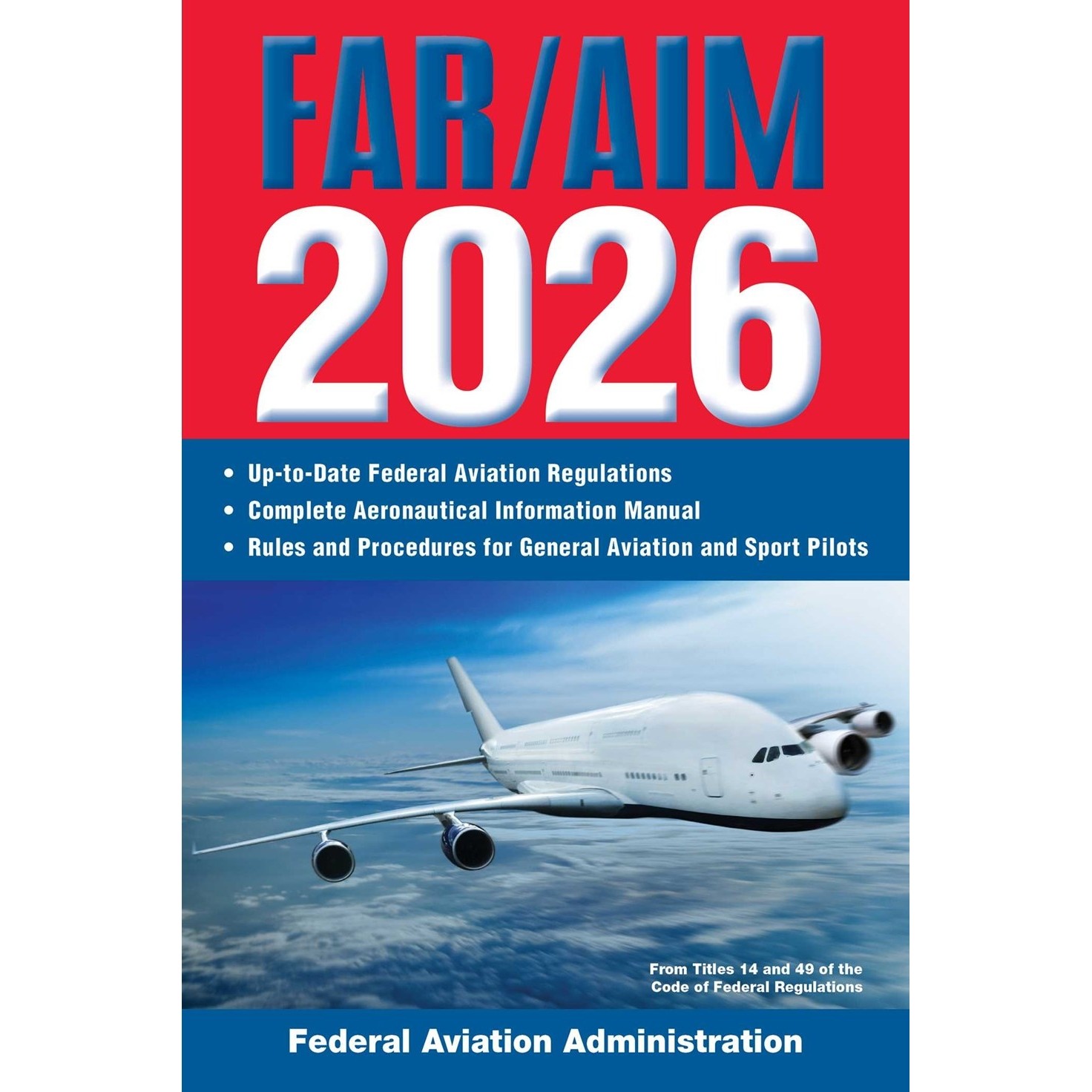 现货 美国联邦航空法规/航空信息手册 2026年版 英文原版 FAR/AIM 2026: FAA Regulations / Aeronautical Information Manual
