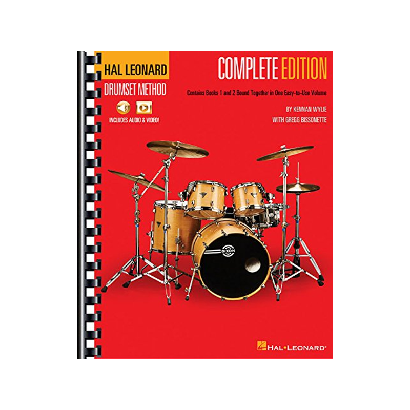 英文原版 架子鼓技法 Hal Leonard Drumset Method: Complete Edition (Books 1 & 2)