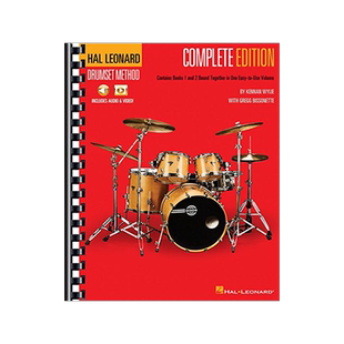 英文原版 架子鼓技法 Hal Leonard Drumset Method: Complete Edition (Books 1 & 2)