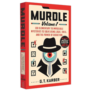 妙探寻凶1 解决100个案件之谜 英文原版 逻辑网格谜题 推理数独 G. T. Karber  Murdle Volume 1