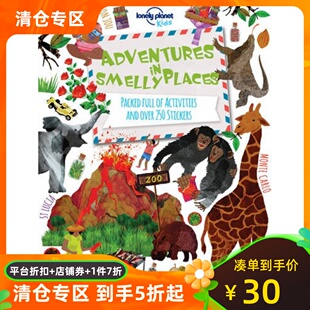 Planet Places ·在有气味 Smelly Adventures Lonely 进口原版 地方冒险：活动及贴纸书 孤独星球儿童版 英文原版
