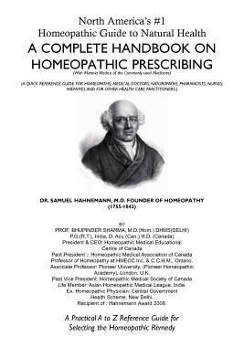 预订 North America's #1 Homeopathic Guide to Natural Health: A Complete Handbook on Homeopathic Prescribing
