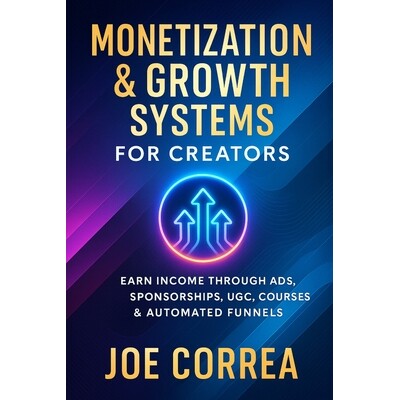 预订 Monetization & Growth Systems for Creators: Earn Income Through Ads, Sponsorships, UGC, Courses & Automated Funnels