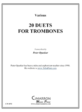 预订 20 Duets for Trombone: 9781496123145