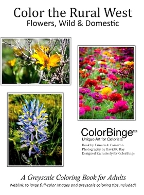 预订 Color the Rural West - Flowers, Wild and Domestic: A Greyscale Coloring Book for Adults: 9781533060068