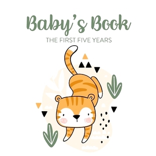 预订 Baby's Book The First Five Years: Memory Keeper First Time Parent As You Grow Baby Shower Gift