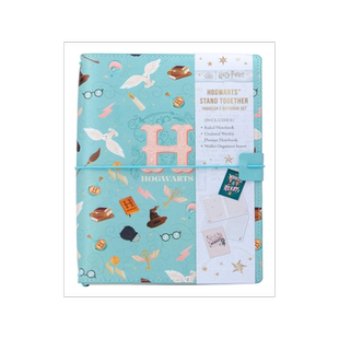 哈利波特 霍格沃茨旅行者笔记本套装 环保皮 英文原版官方周边 Harry Potter: Hogwarts Stand Together Traveler's Notebook Set