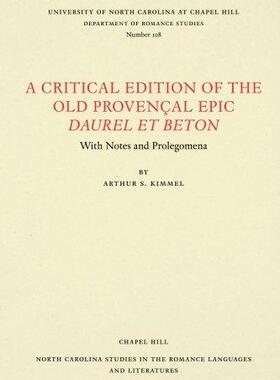[预订]A Critical Edition of the Old Provençal Epic Daurel et Beton 9780807891087