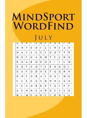 预订 MindSport WordFind July: 9781721787692