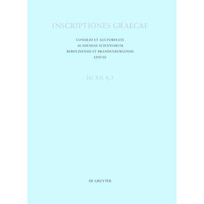 预订 Inscriptiones Calymnae et insularum Calymniarum: 9783110745191