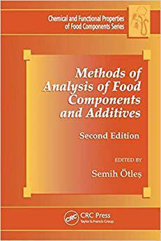 【预售】Methods of Analysis of Food Components and Additives, Second Edition