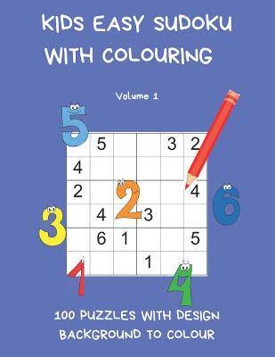 [预订]Kids Easy Sudoku with Colouring Volume 1: 100 Puzzles with design background to colour. Children hav 9781070609492