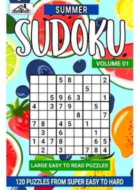 预订 Summer Sudoku Super Easy to Hard: Volume 01: 9798321089804