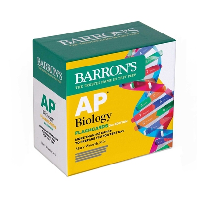 预售 巴朗AP生物学卡片 新版 英文原版 AP Biology Flashcards, Third Edition: Up-to-Date Review (Barron's AP Prep)