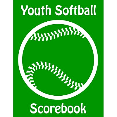预订 Youth Softball Scorebook: 100 Scorecards For Baseball and Softball Games: 9781097627295