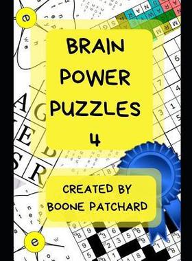 [预订]Brain Power Puzzles 4: Activity Book of Word Puzzles, Mazes, Crosswords, Word Searches, Sudoku, Math 9781097709489