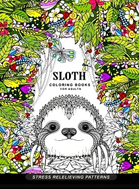预订 Sloth coloring book for adults: (Animal Coloring Books for Adults): 9781545202975