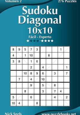 [预订]Sudoku Diagonal 10x10 - de Facil a Experto - Volumen 2 - 276 Puzzles 9781512355154