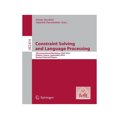 预订 Constraint Solving and Language Processing