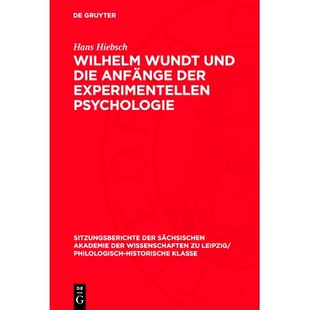 und die Psychologie Wilhelm 9783112711385 experimentellen Wundt der 预订 Anfänge