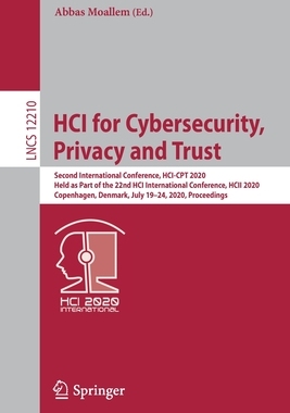 【预订】HCI for Cybersecurity, Privacy and Trust