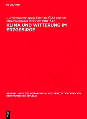 预订 Klima Und Witterung Im Erzgebirge: 9783112783405