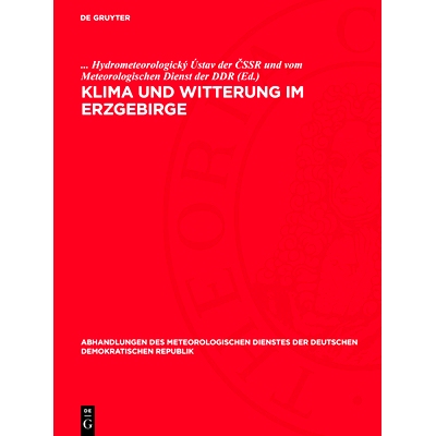 预订 Klima Und Witterung Im Erzgebirge: 9783112783405