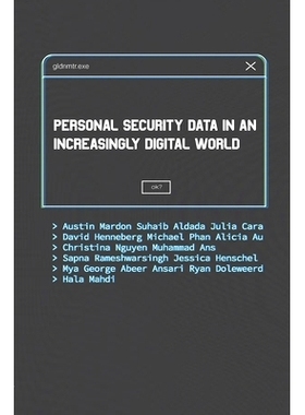 预订 Personal Security Data in an Increasingly Digital World: 9781773699066