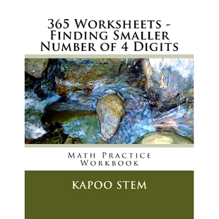 预订 365 Worksheets - Finding Smaller Number of 4 Digits: Math Practice Workbook: 9781512124163