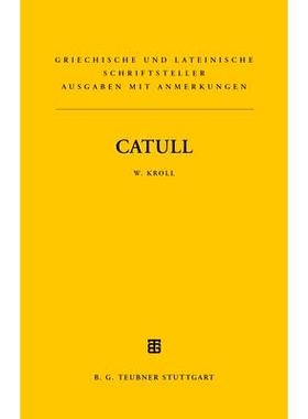 预订 Catull: Lateinischer Text mit deutschsprachigen Anmerkungen: 9783598740015