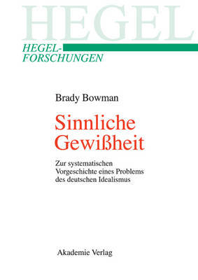 【预订】Sinnliche Gewißheit 9783050038568