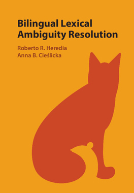 【预订】Bilingual Lexical Ambiguity Resolution