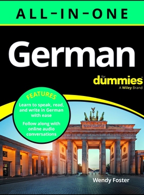 预订 German All-In-One For Dummies, 2Nd Edition (With Audio Online!): 9781394393084