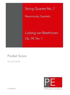 预订 String Quartet No. 7: Pocket Score: 9781448615094