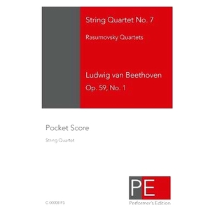 预订 String Quartet No. 7: Pocket Score: 9781448615094